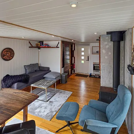 Prachtig Schip In Manstad Met Uitzicht Op Zee Vanuit Het