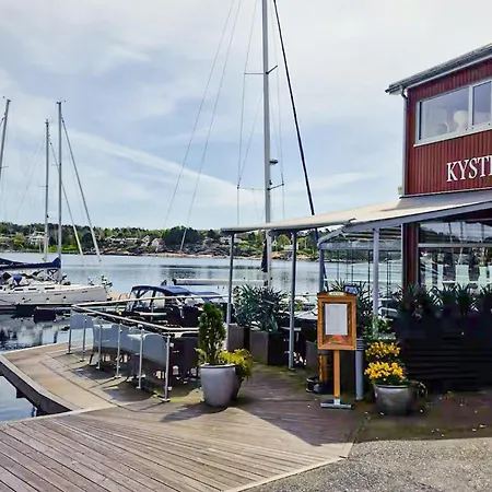 Prachtig Schip In Manstad Met Uitzicht Op Zee Vanuit Het